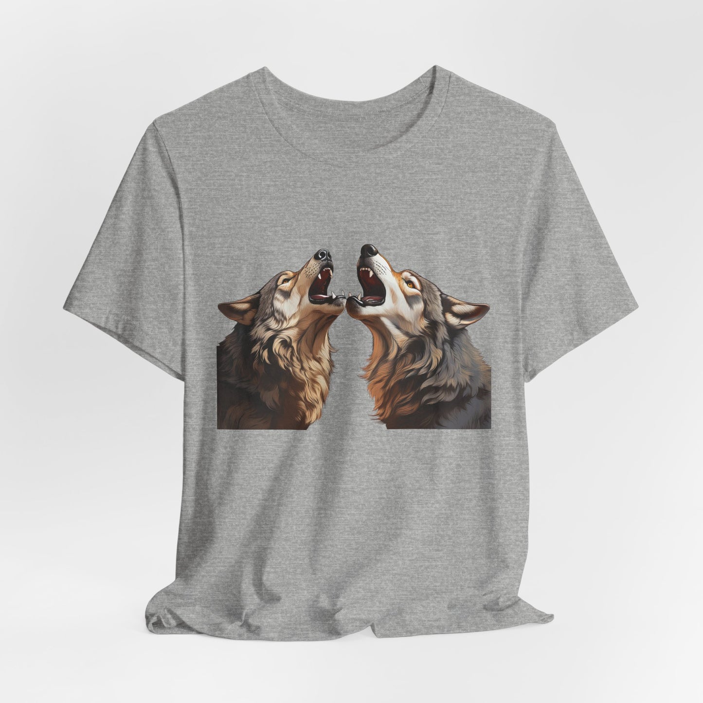 Dualing Wolf Howls - T‑Shirt