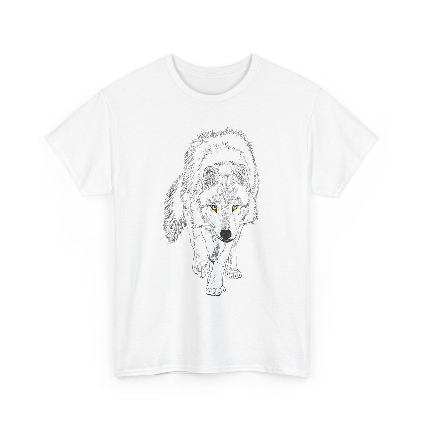 Stalking Wolf  -  Light Background Graphic Tee