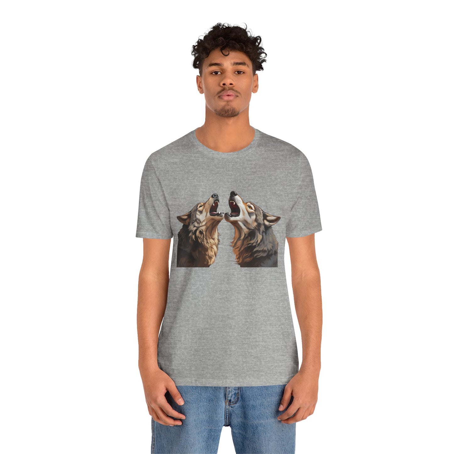 Dualing Wolf Howls - T‑Shirt