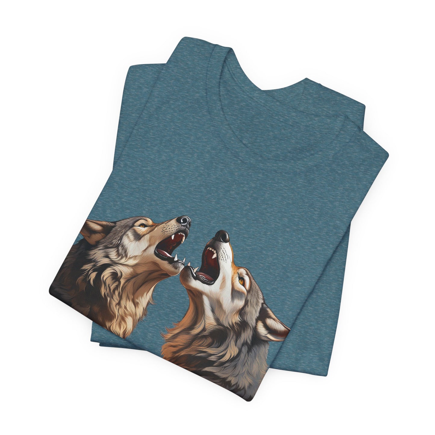 Dualing Wolf Howls - T‑Shirt