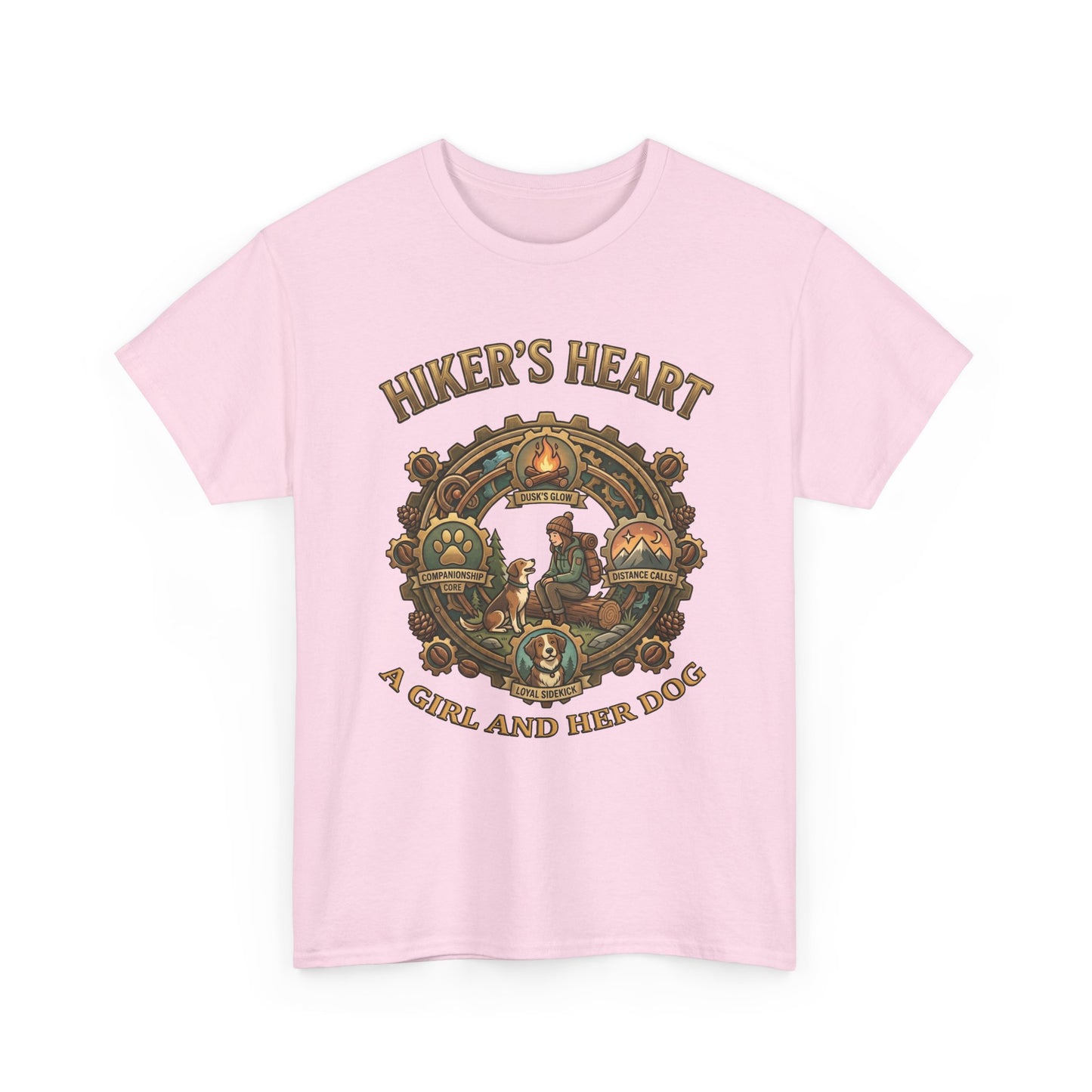 Hiker's Heart  — "A Girl and Her Dog" Vintage Outdoor Tee
