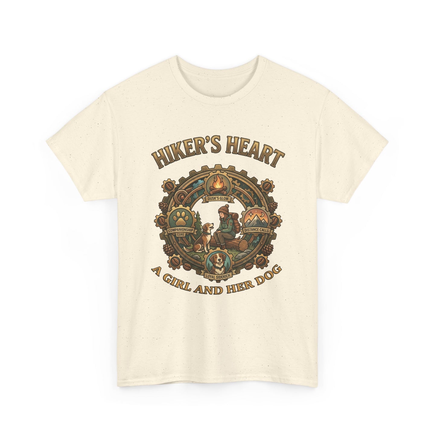Hiker's Heart  — "A Girl and Her Dog" Vintage Outdoor Tee