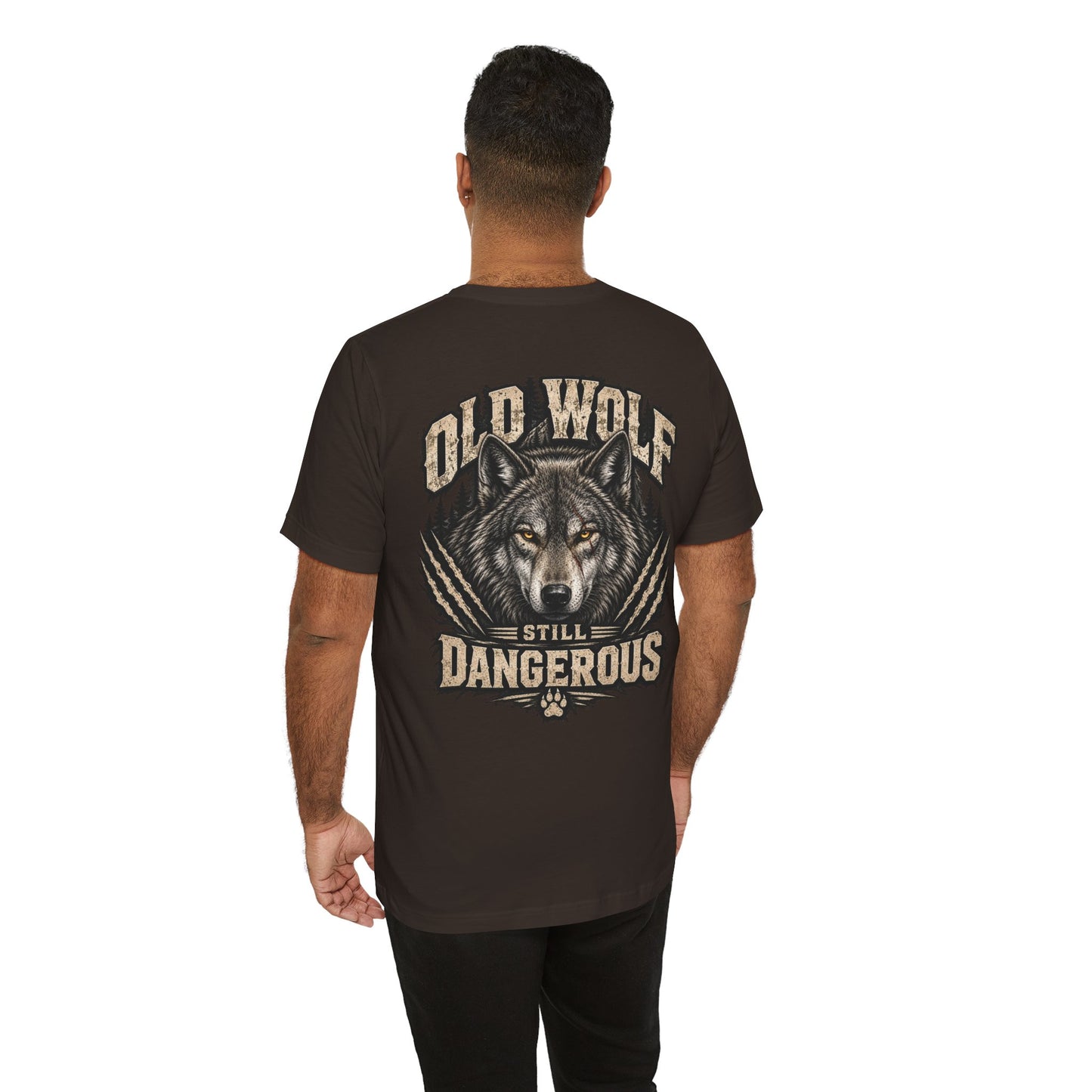 Old Wolf Still Dangerous T‑Shirt – 'Dog Dad' Graphic Tee