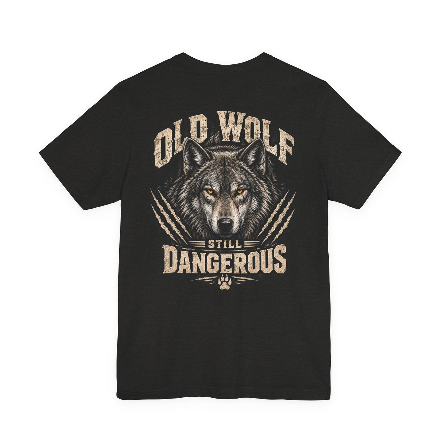 Old Wolf Still Dangerous T‑Shirt – 'Dog Dad' Graphic Tee
