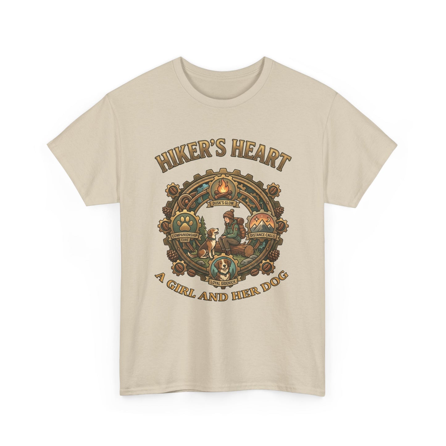 Hiker's Heart  — "A Girl and Her Dog" Vintage Outdoor Tee