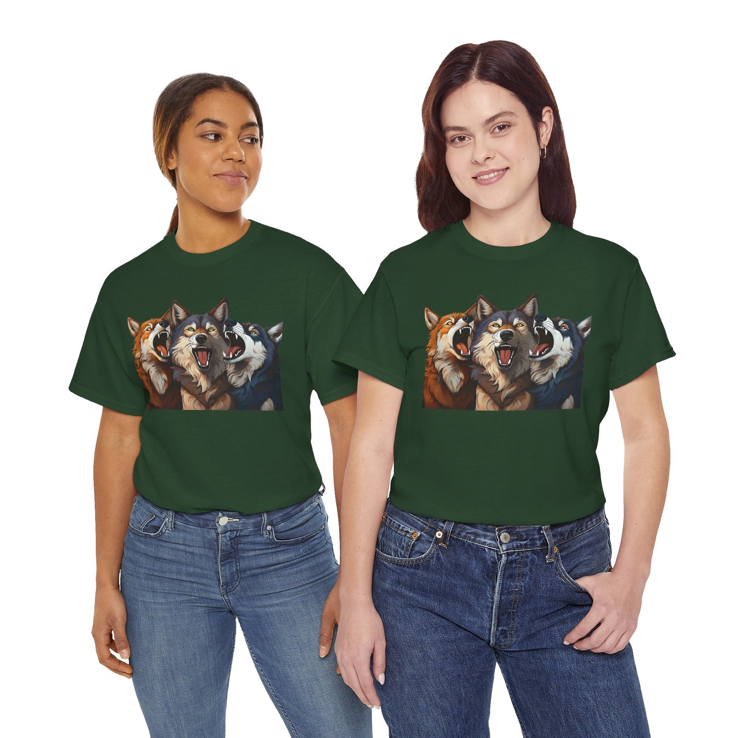 SINGING TRIO of WOLVES - T SHIRT