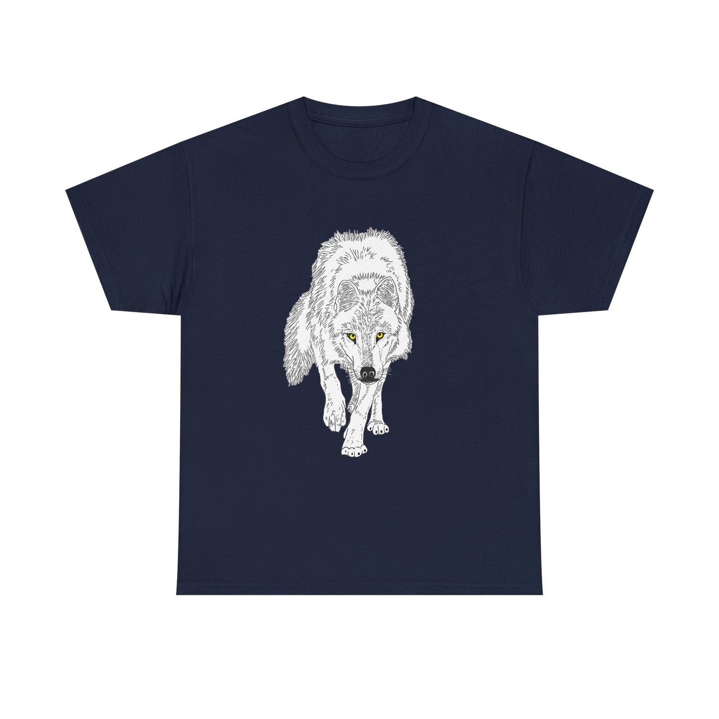 Stalking Wolf  - T‑Shirt Dark Background