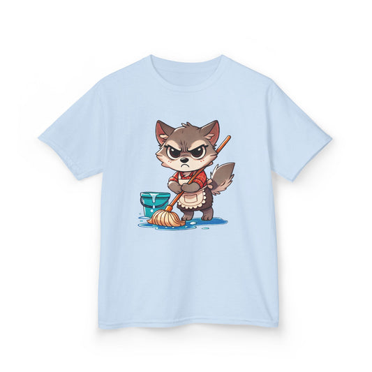 Grumpy Wolf Kid—Mop the Floor