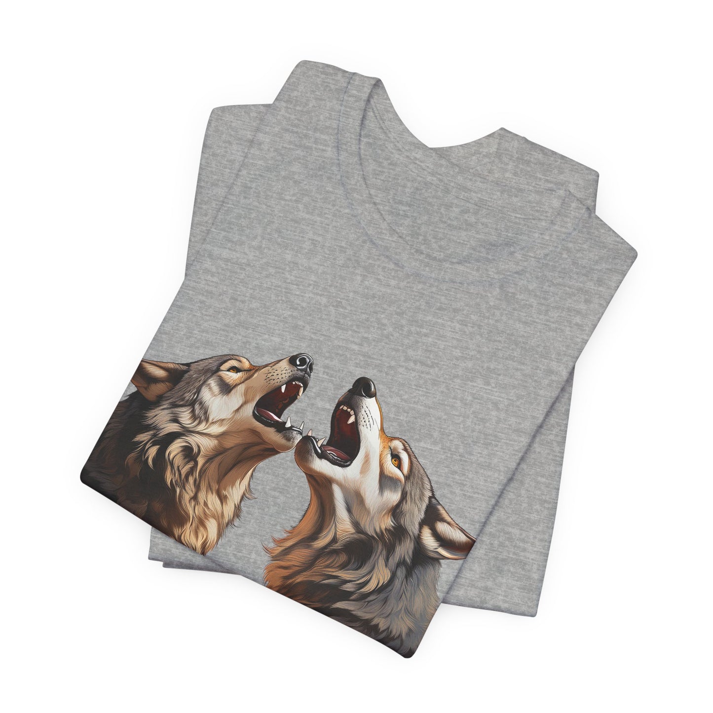 Dualing Wolf Howls - T‑Shirt