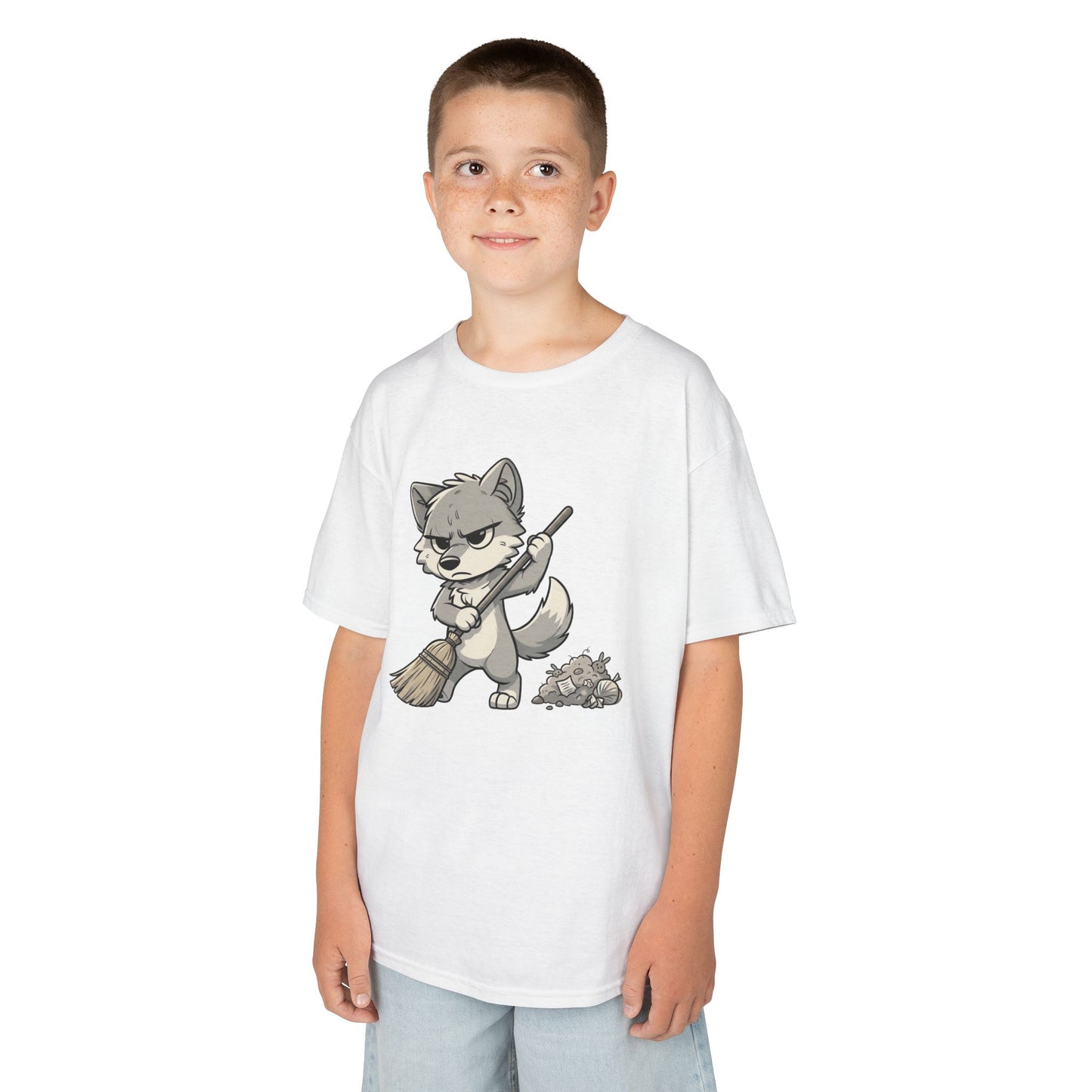 Grumpy Wolf Kid—Sweep the Floor