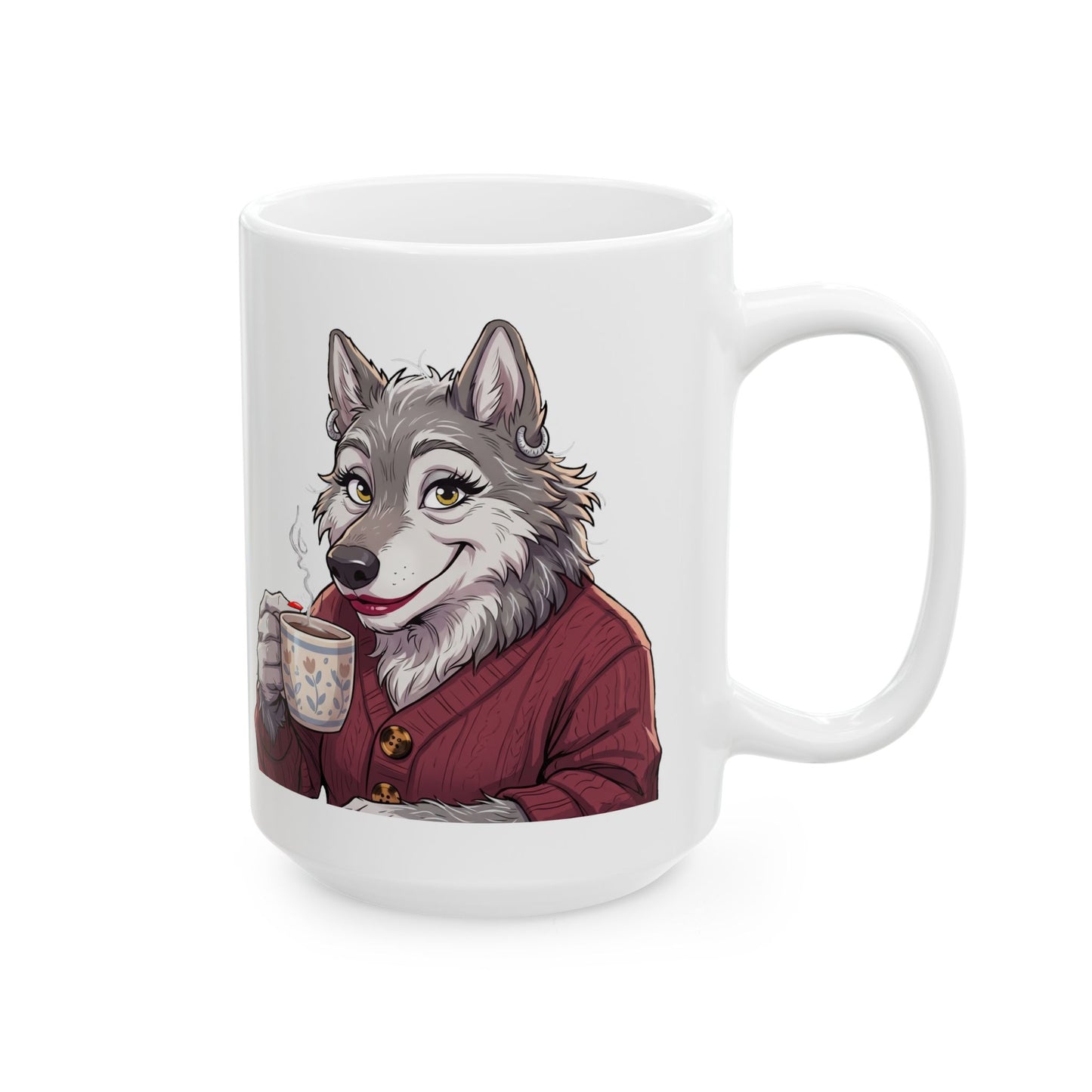 Wolf Lady  - Coffee Mug (15oz)