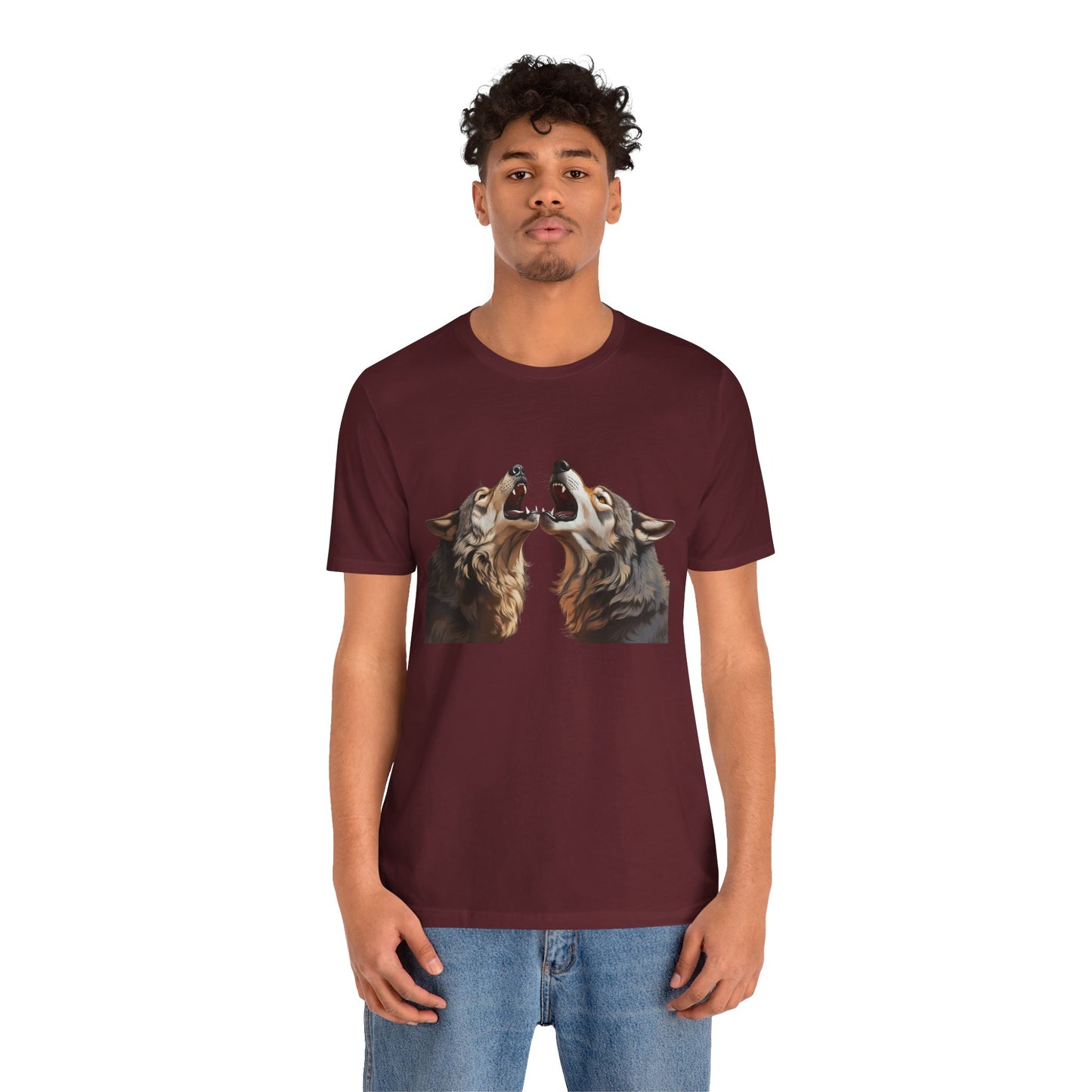 Dualing Wolf Howls - T‑Shirt