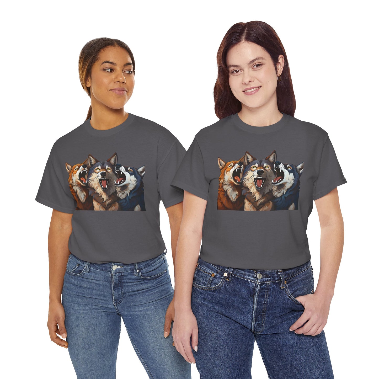 SINGING TRIO of WOLVES - T SHIRT