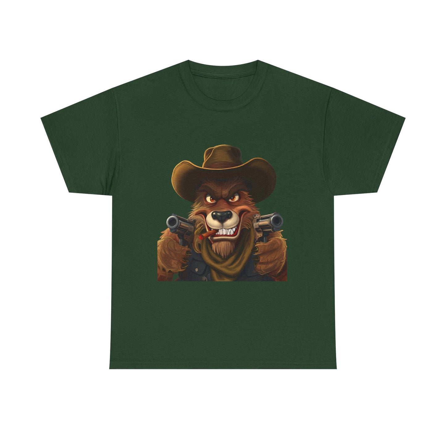 Grumpy Wolf T-Shirt—Six Shooter Wolf