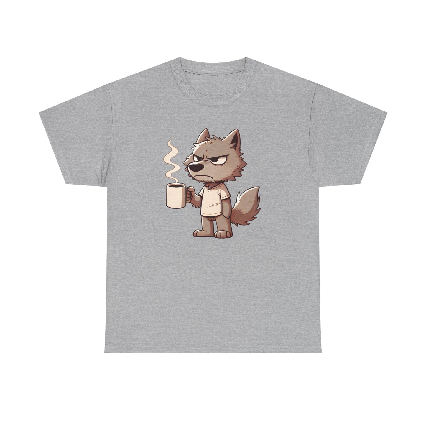Grumpy Coffee Wolf T-Shirt