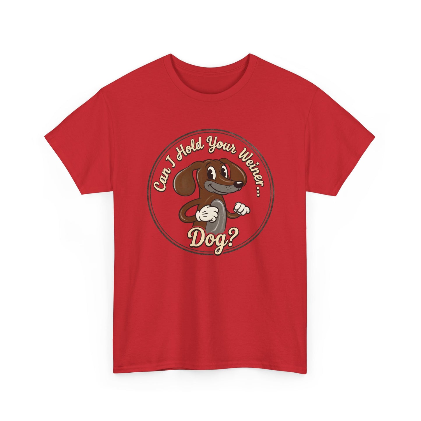 Vintage Cartoon  Weiner Dog T