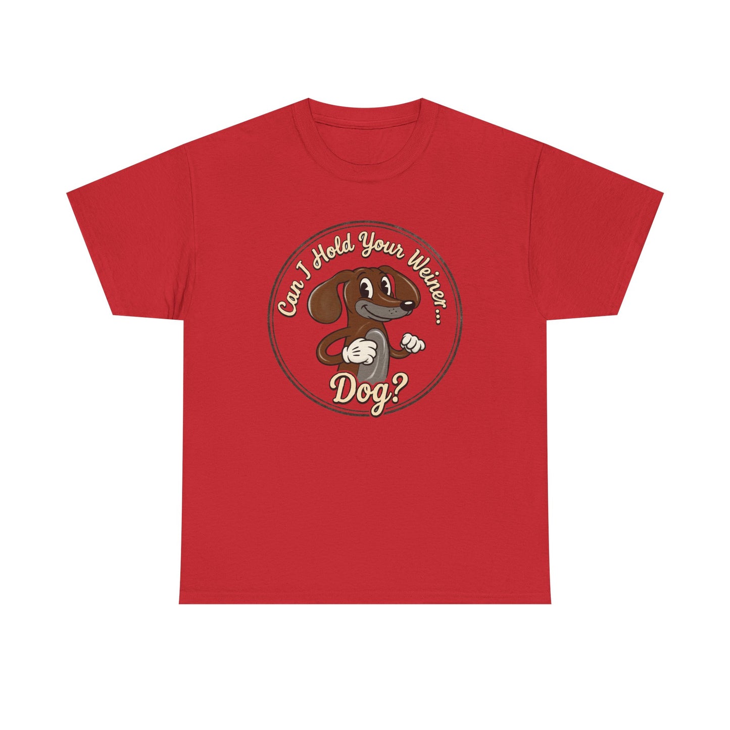 Vintage Cartoon  Weiner Dog T