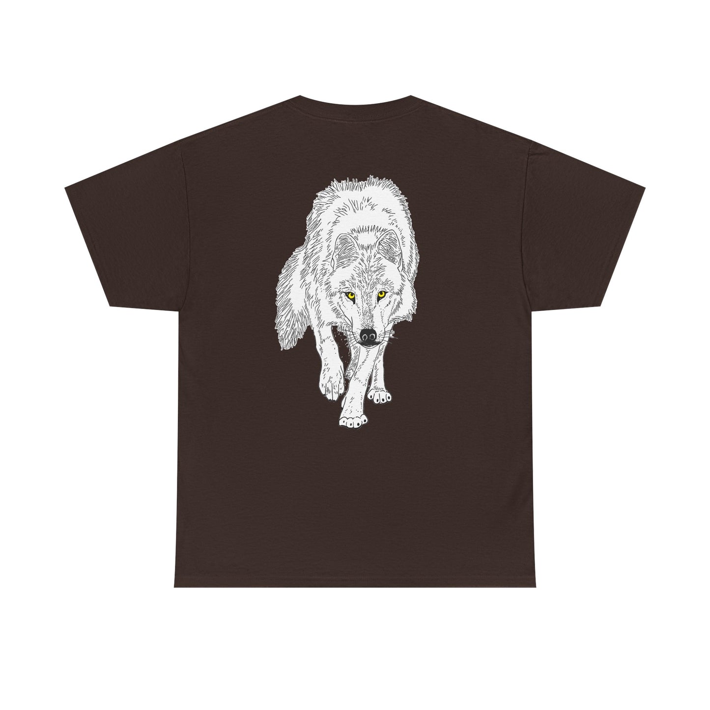 Stalking Wolf - Back of Shirt Design