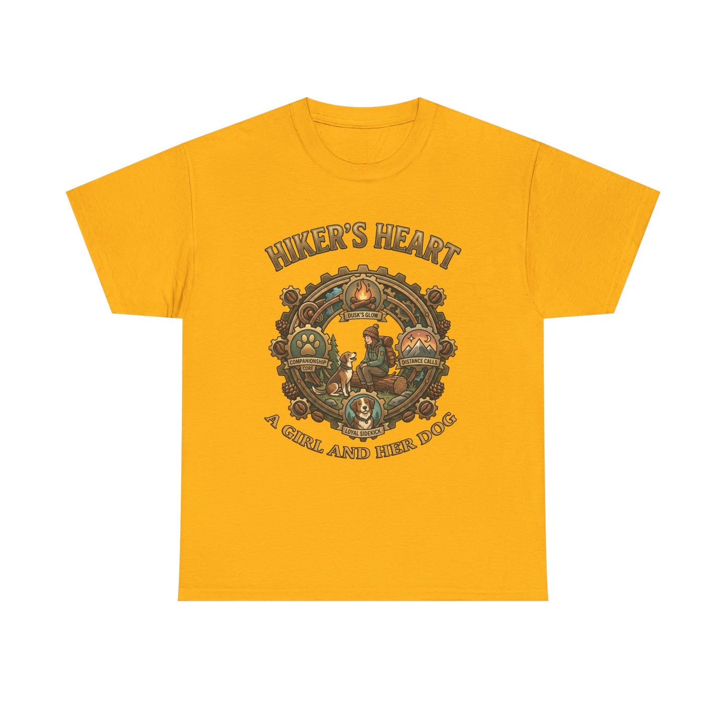 Hiker's Heart  — "A Girl and Her Dog" Vintage Outdoor Tee