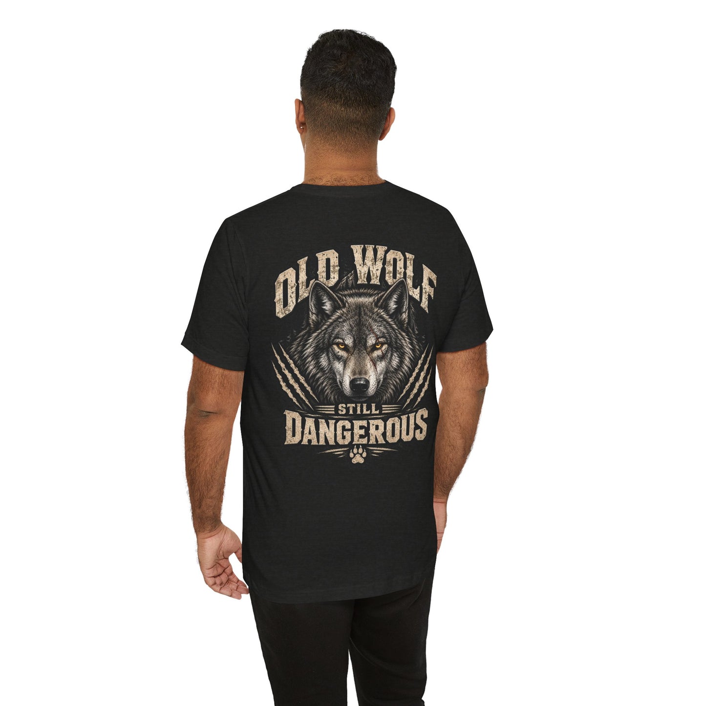 Old Wolf Still Dangerous T‑Shirt – 'Dog Dad' Graphic Tee