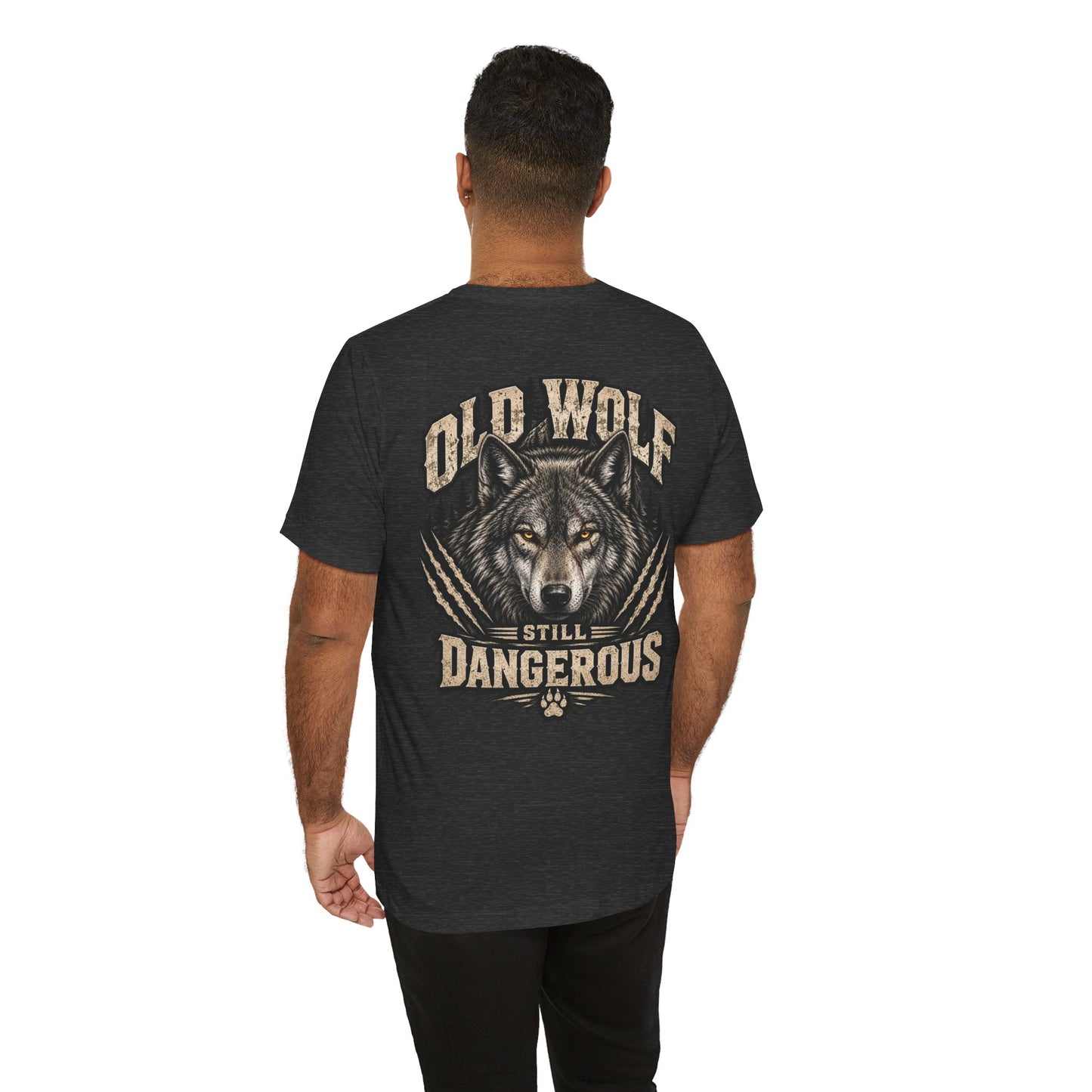 Old Wolf Still Dangerous T‑Shirt – 'Dog Dad' Graphic Tee