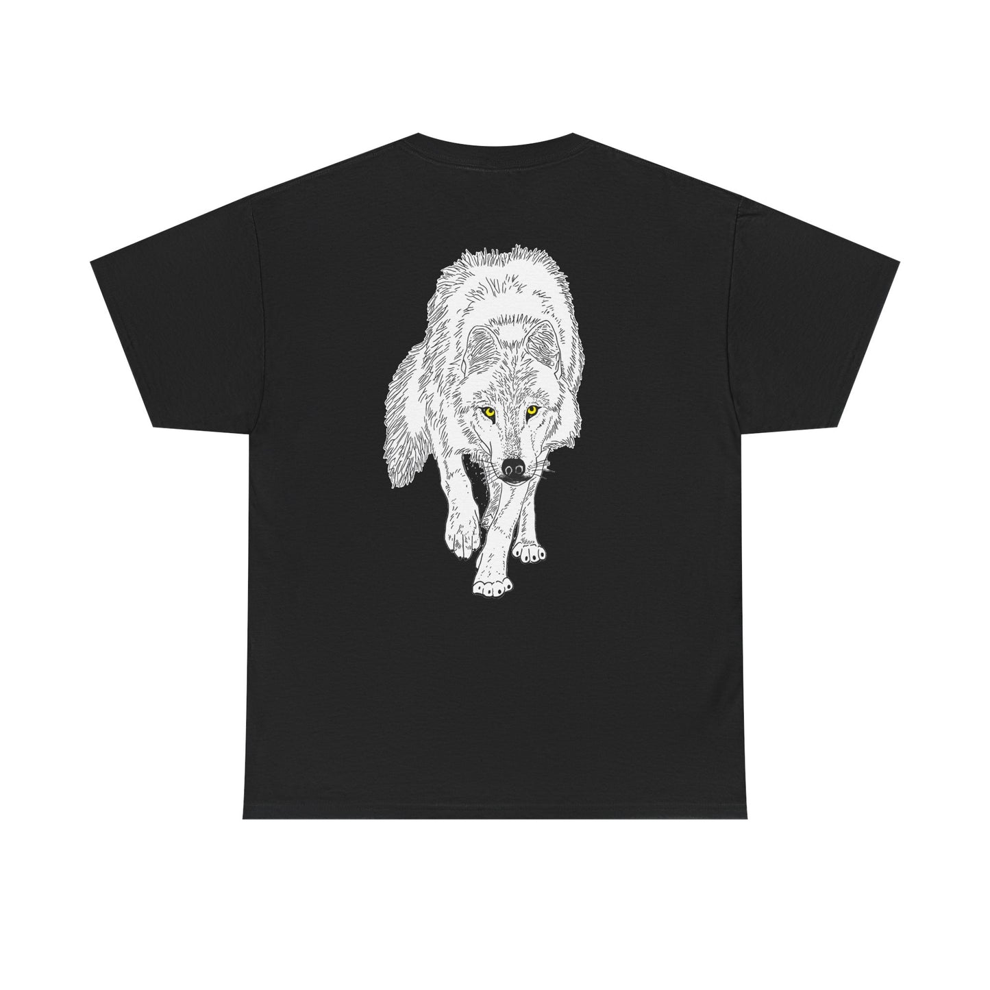 Stalking Wolf - Back of Shirt Design