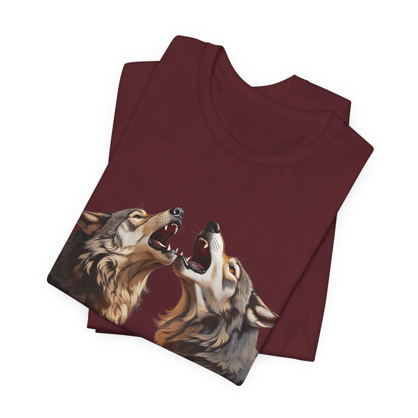 Dualing Wolf Howls - T‑Shirt
