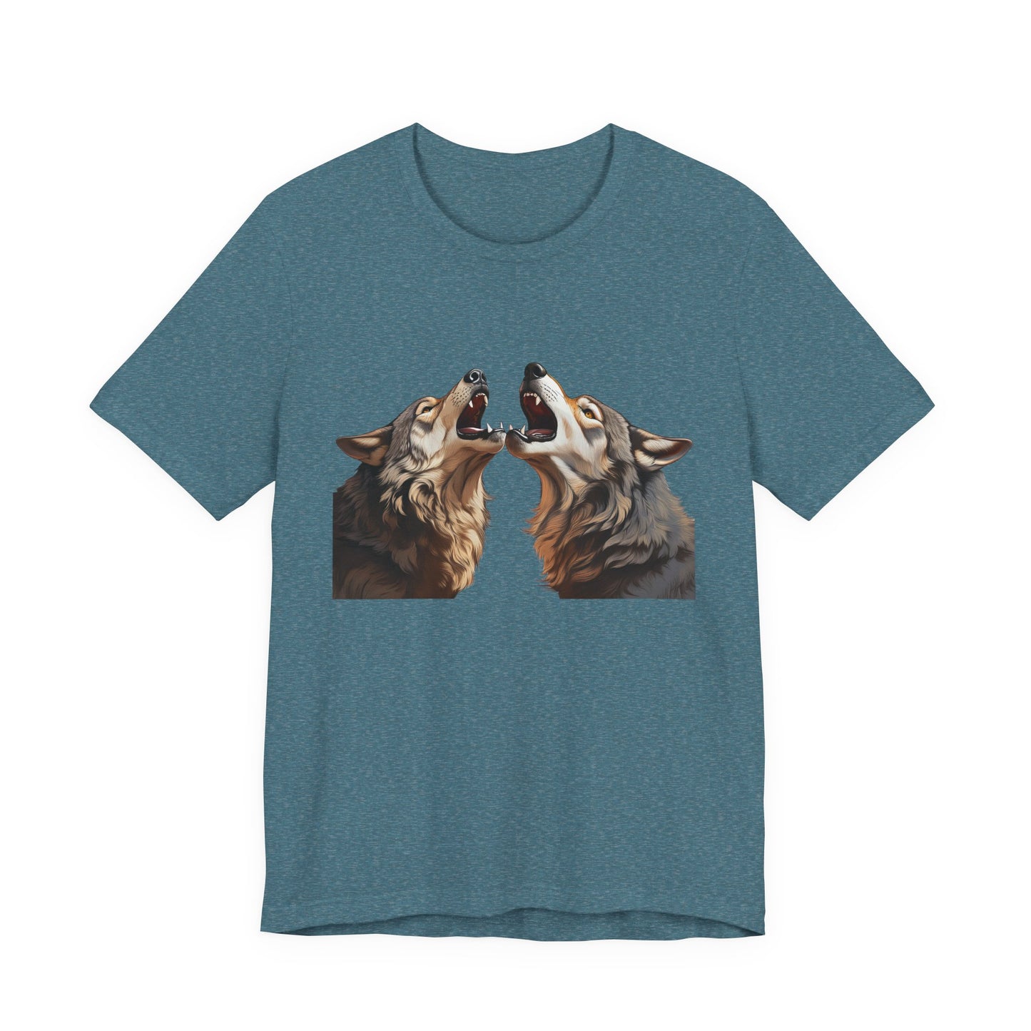 Dualing Wolf Howls - T‑Shirt