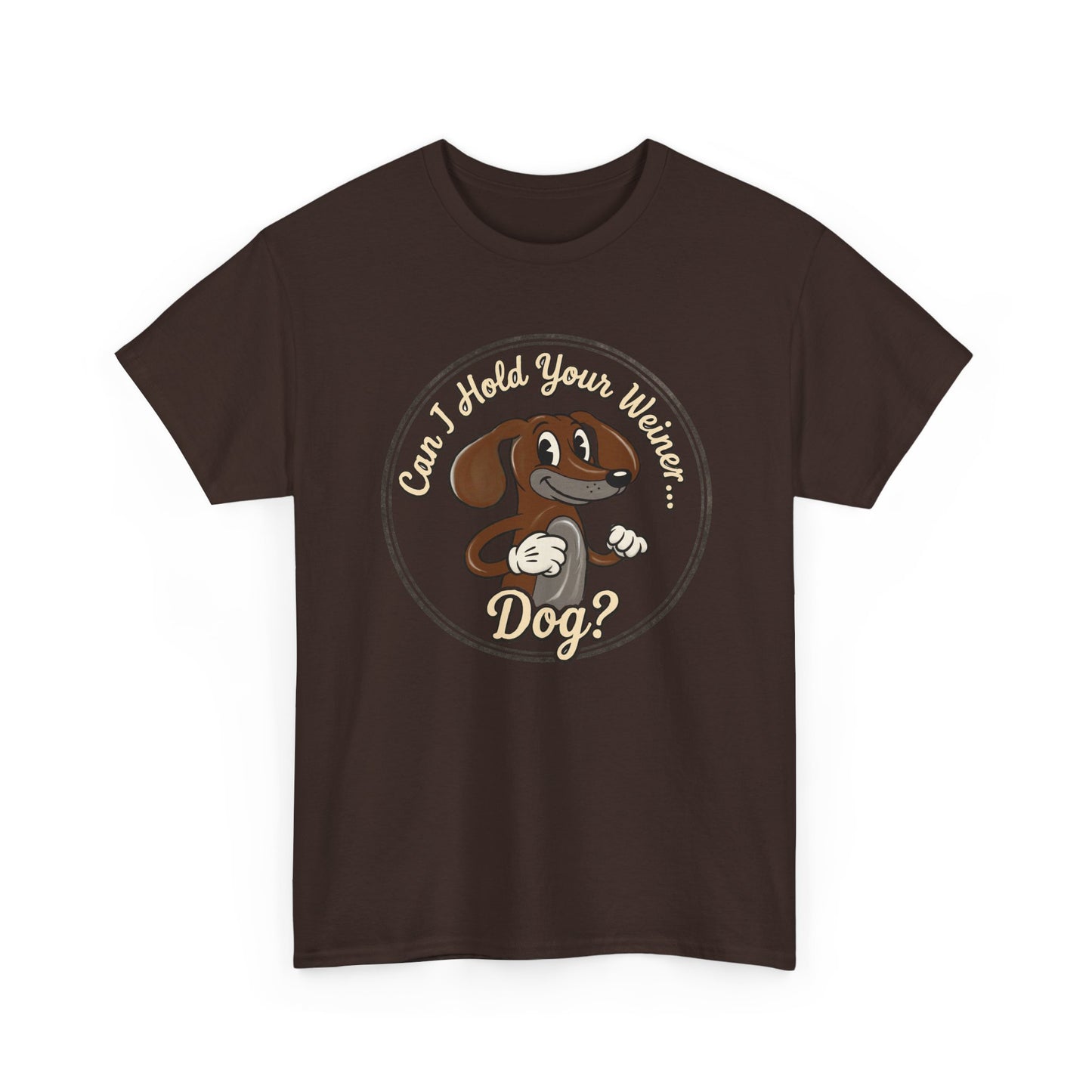 Vintage Cartoon  Weiner Dog T