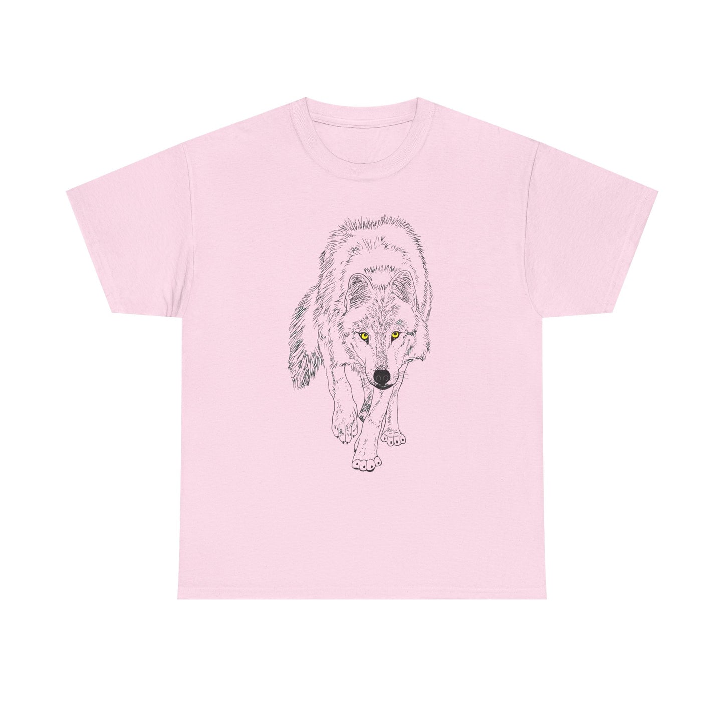 Stalking Wolf  -  Light Background Graphic Tee
