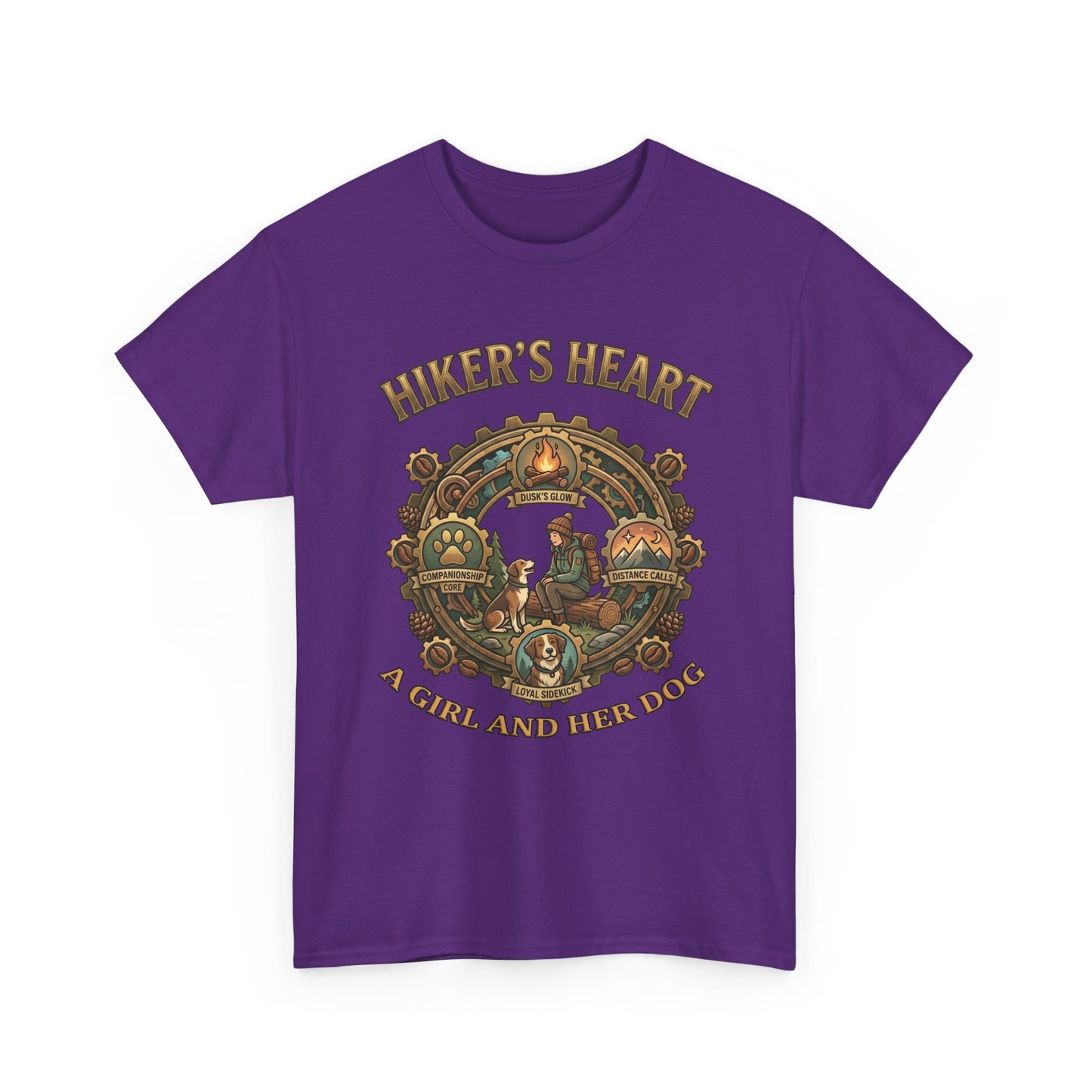 Hiker's Heart  — "A Girl and Her Dog" Vintage Outdoor Tee