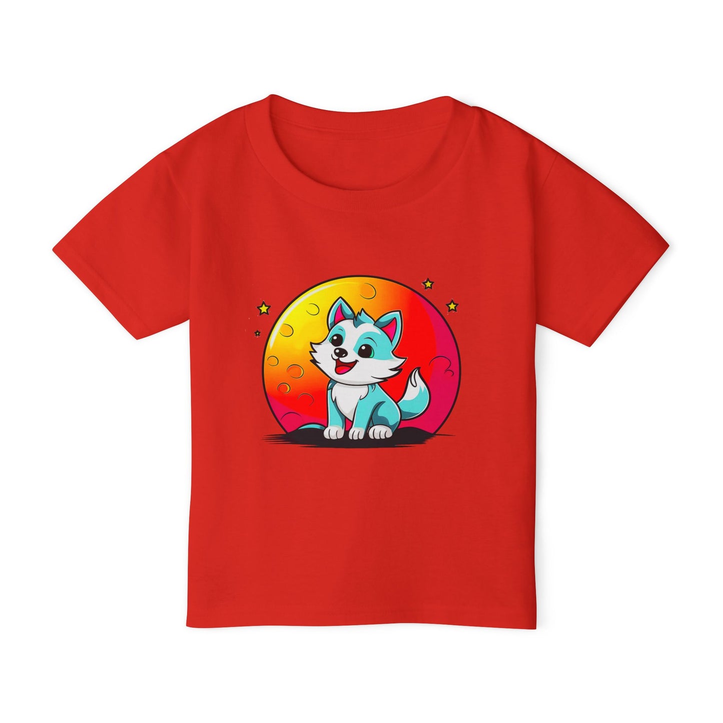 Wolf Pup Full Moon - Toddler T-Shirt