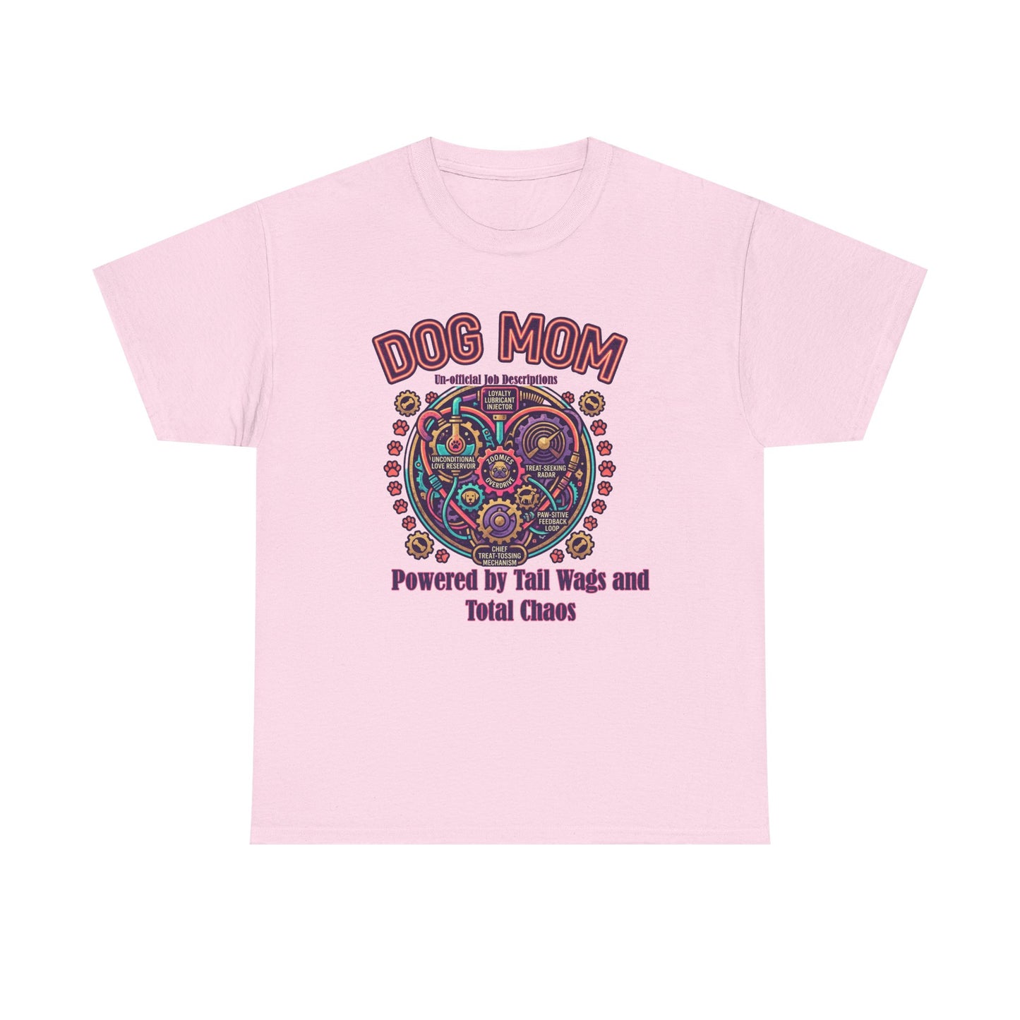 Dog Mom T-Shirt —Colorful Heart Pet Mom