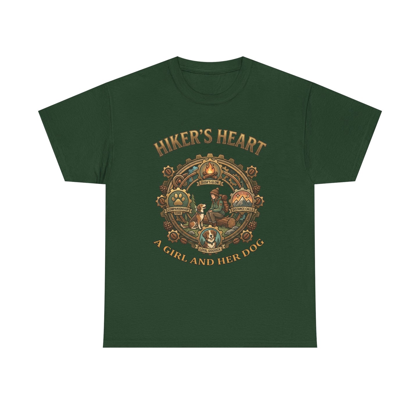 Hiker's Heart  — "A Girl and Her Dog" Vintage Outdoor Tee