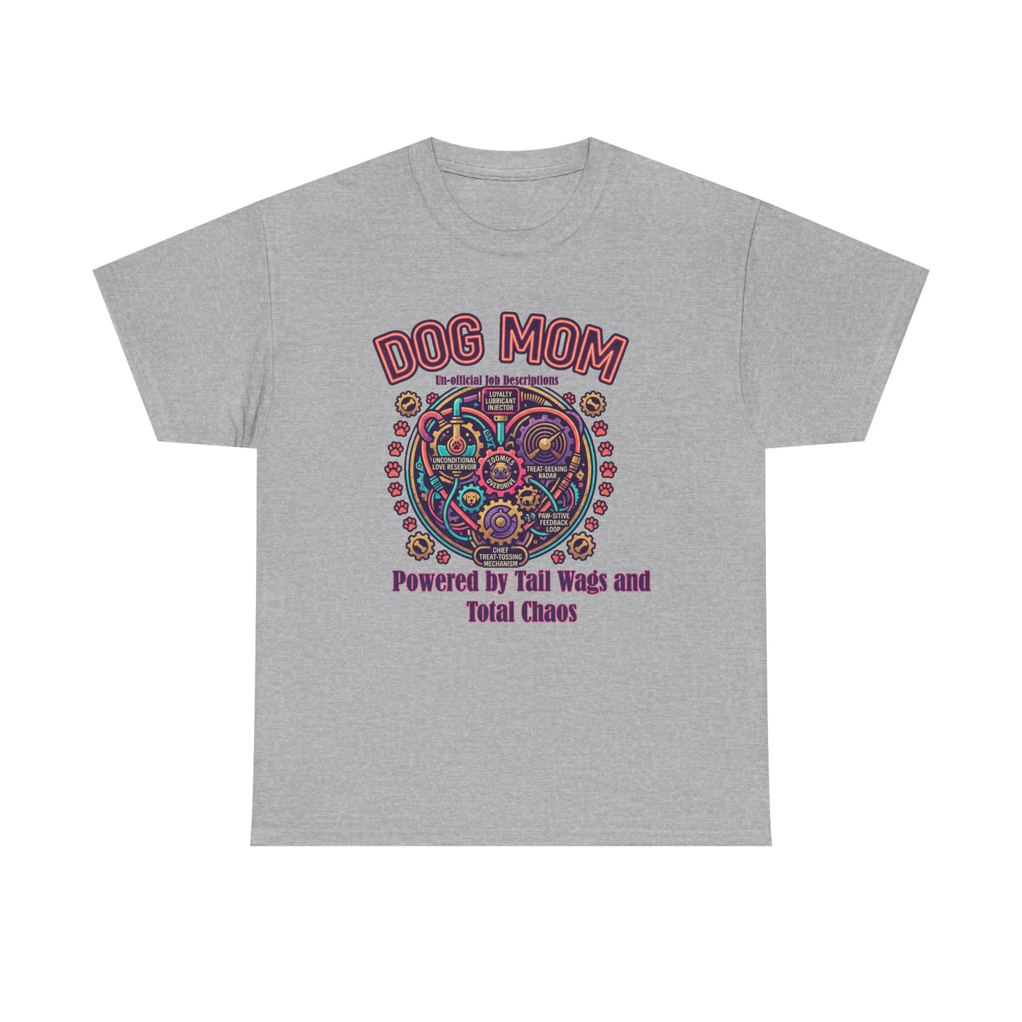 Dog Mom T-Shirt —Colorful Heart Pet Mom