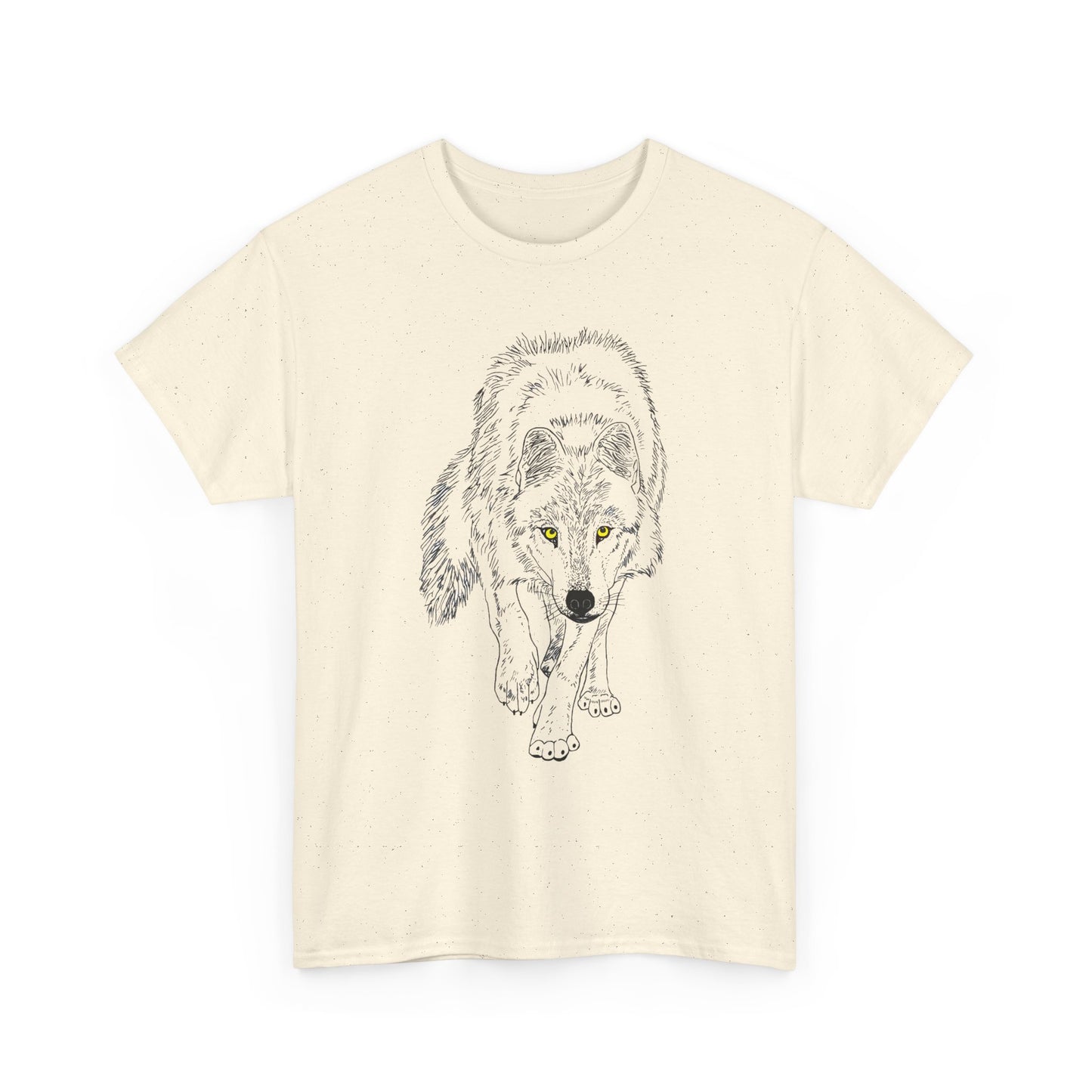 Stalking Wolf  -  Light Background Graphic Tee