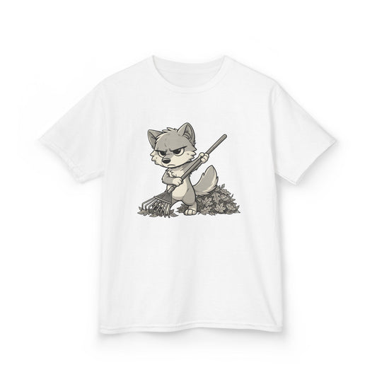 Grumpy Wolf Kid—Rake the Yard