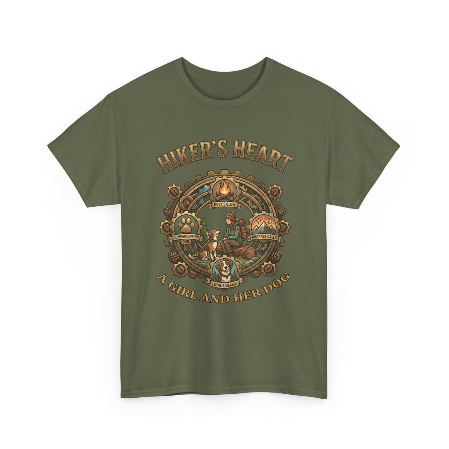 Hiker's Heart  — "A Girl and Her Dog" Vintage Outdoor Tee