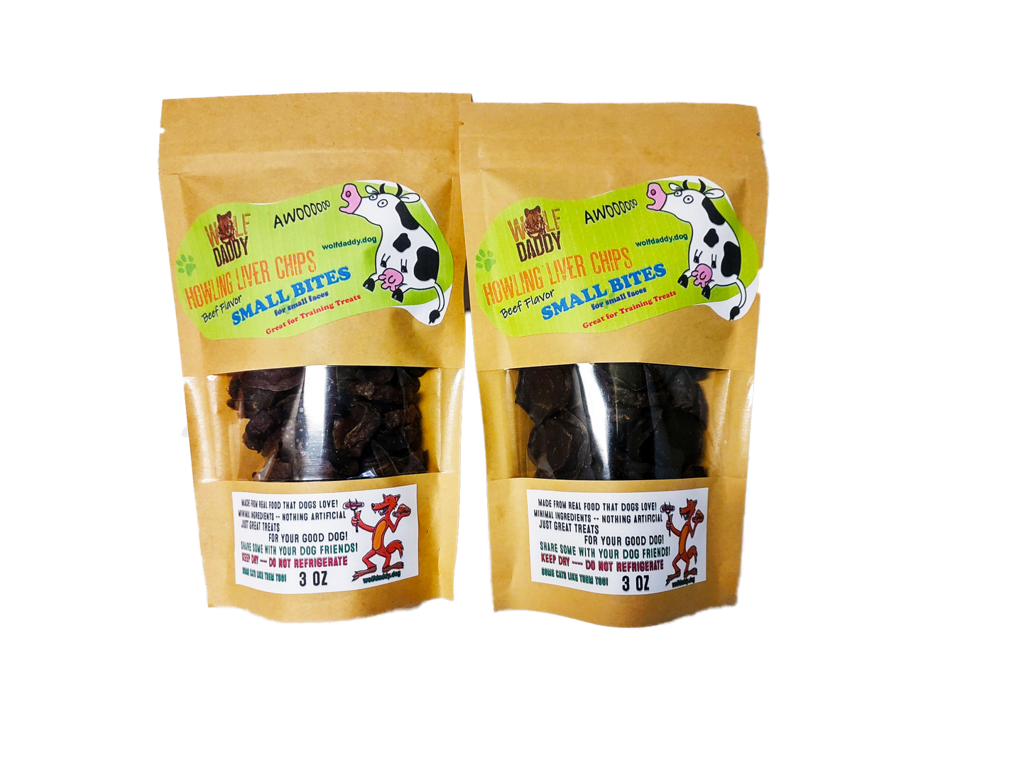 Wolf Daddy's Howling Beef Liver Small Bites COMBO