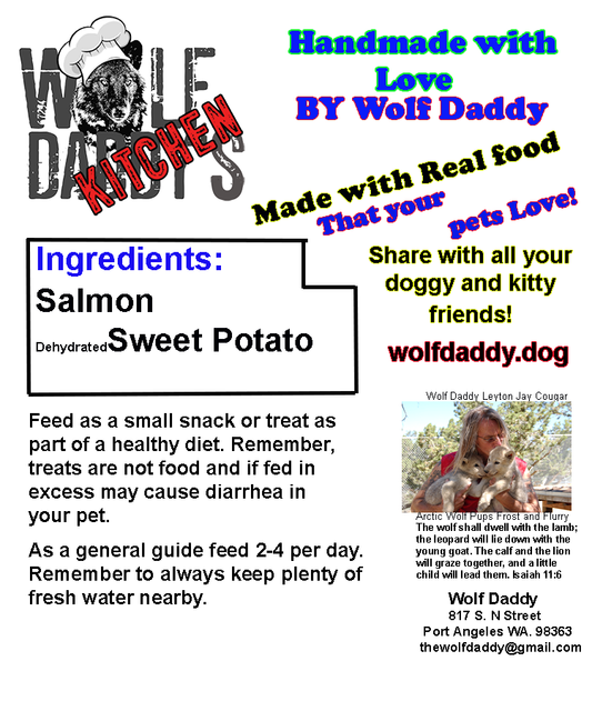 Salmon Dog and Cat Treats 3 ounce size