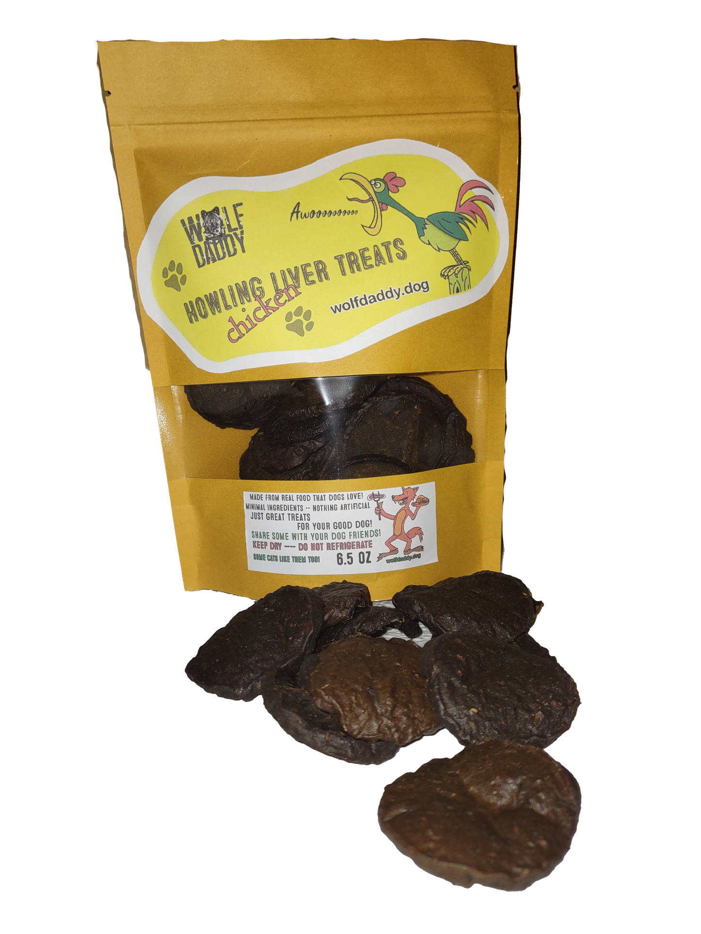 Wolf Daddy's Howling Chicken Liver treats